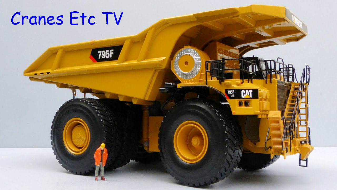 Norscot Caterpillar 795F AC Mining Truck by Cranes Etc TV - YouTube