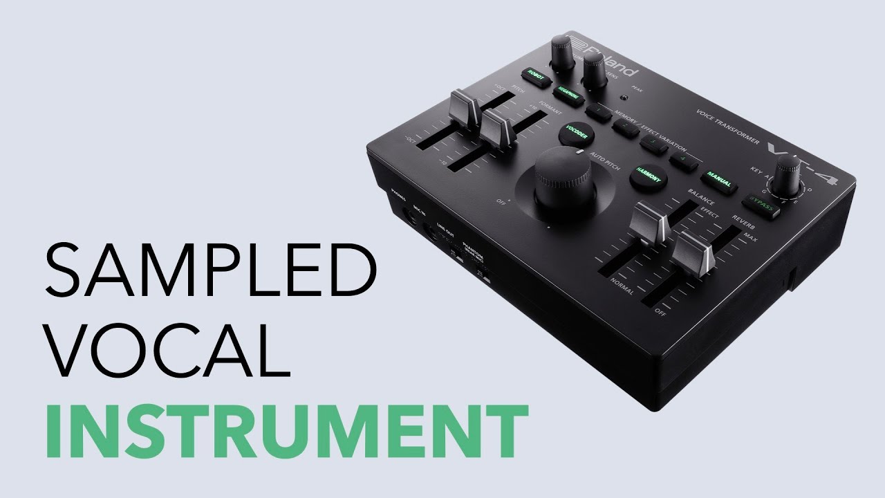 What can you do with your own voice? Roland VT-4 - YouTube