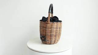 ebagos ブライドル バケツM バスケット（ミニバーキン）BLACKエバゴス