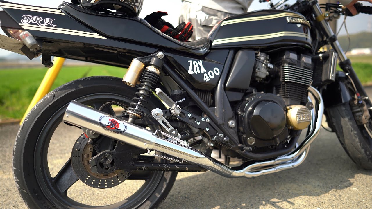 マフラー音】「ZRX400 DJガニマタ管マフラーサウンド.」 - YouTube