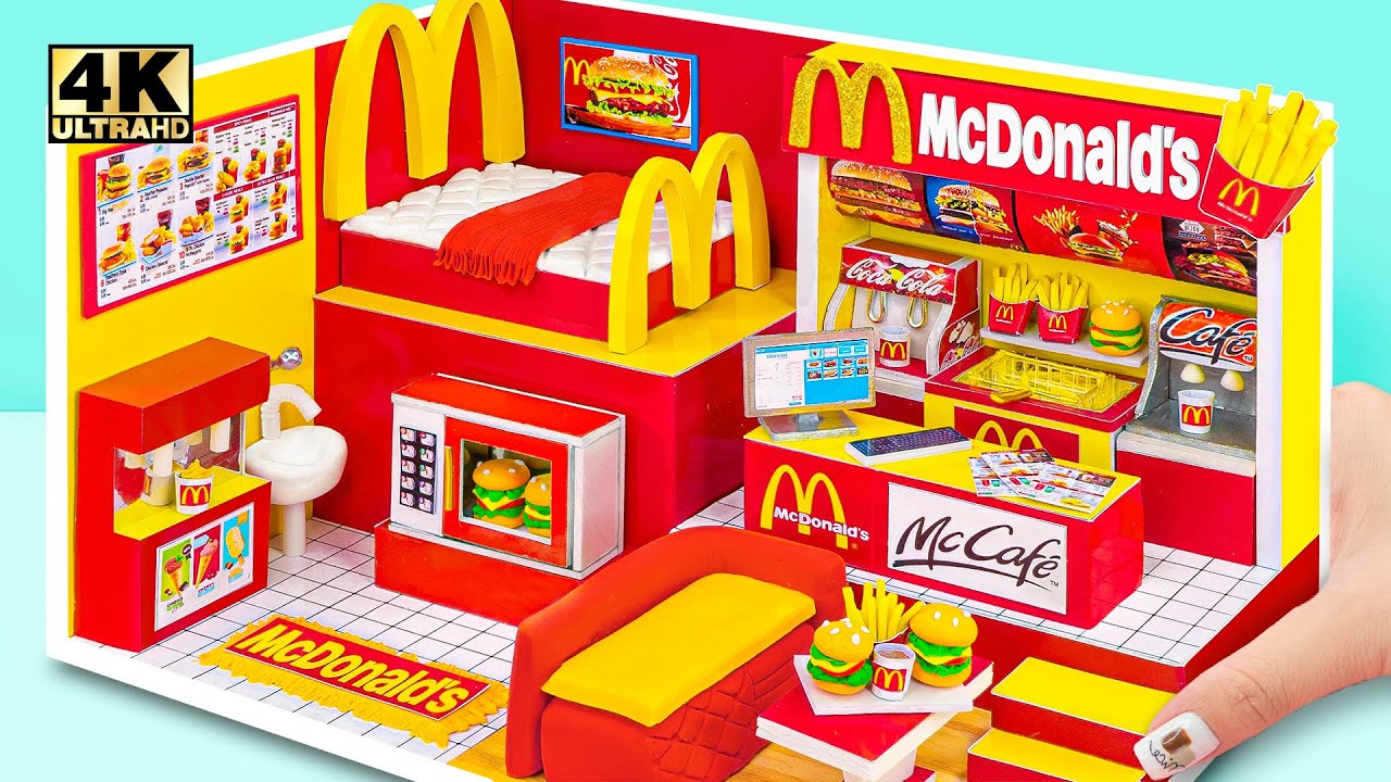 Build McDonalds Bedroom, Kitchen, Living Room from Cardboard and
