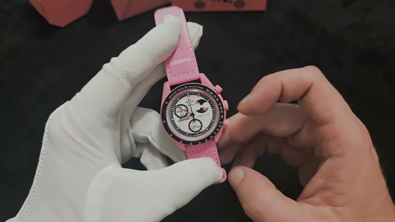 Omega x Swatch Moonswatch review Mission to the Pink Moonphase