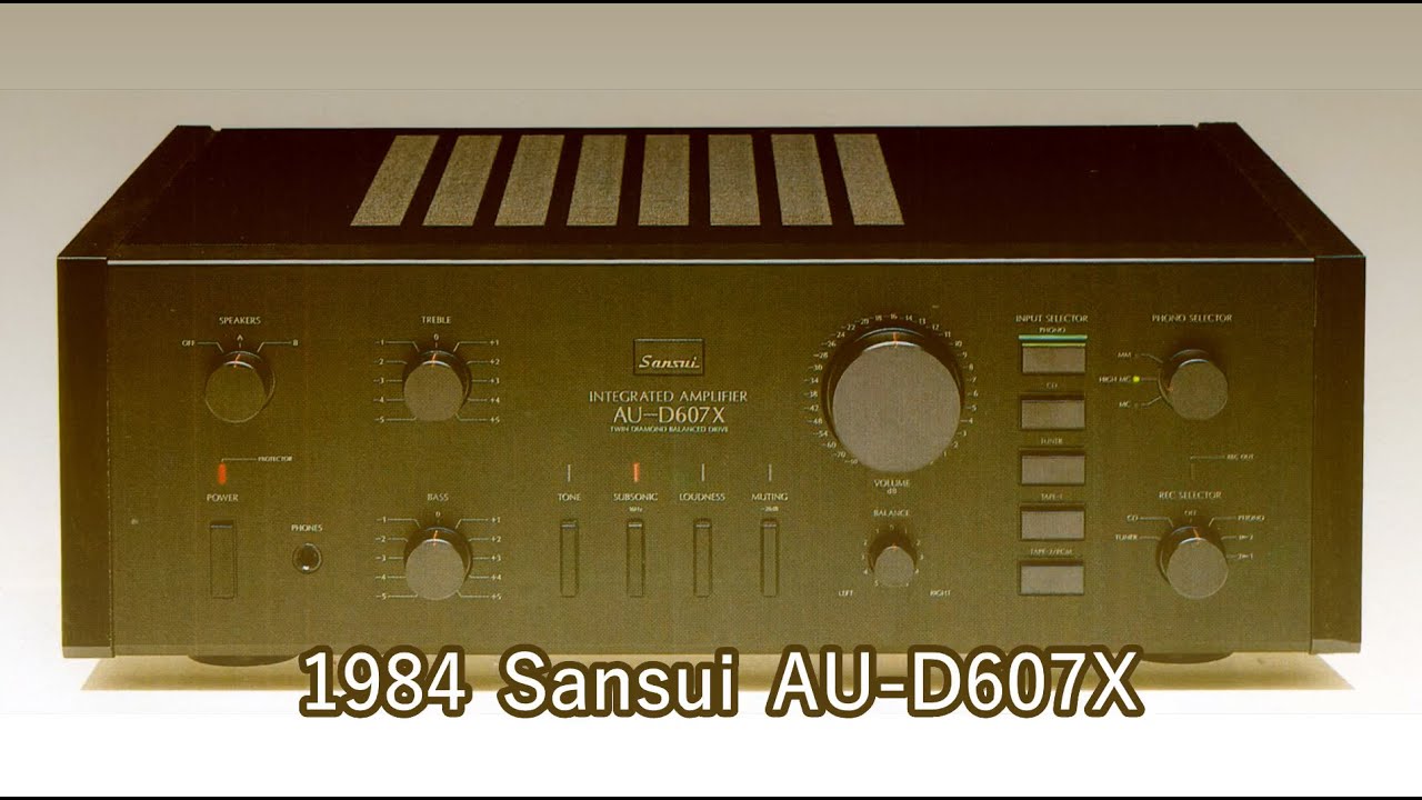 1984 Sansui AU-D607X - YouTube