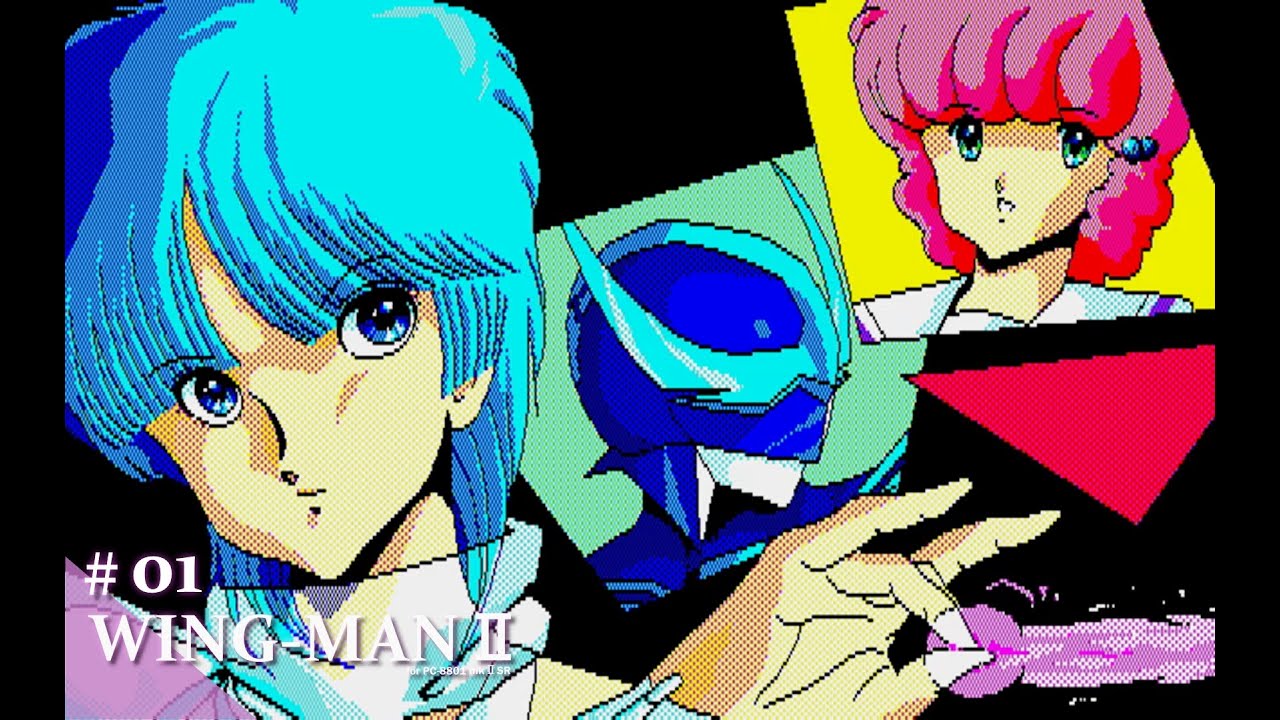 Play】PC-8801 WING-MAN2（ウイングマン2）#01 レトロゲーム - YouTube