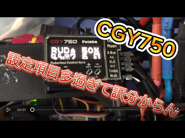 I bought a CGY750 radio-controlled helicopter at an auction, but I