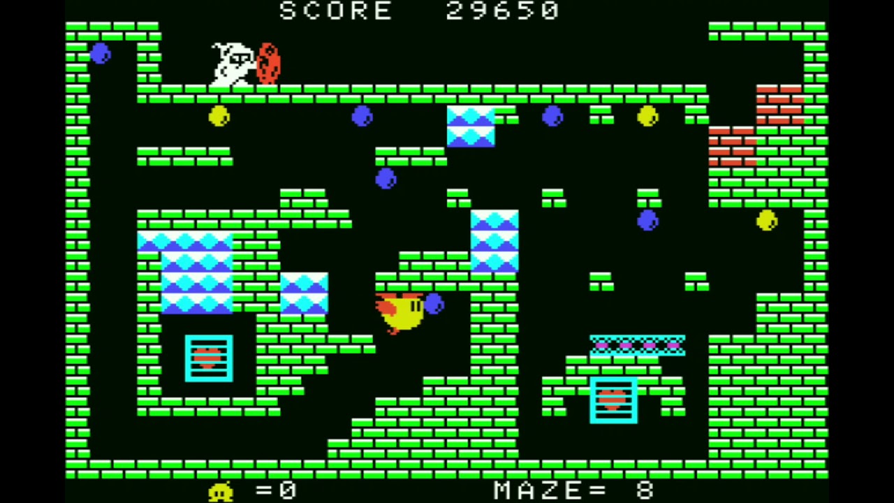 正しくはカタカナ表記？MSX「ちゃっくんぽっぷ」(chack'n pop