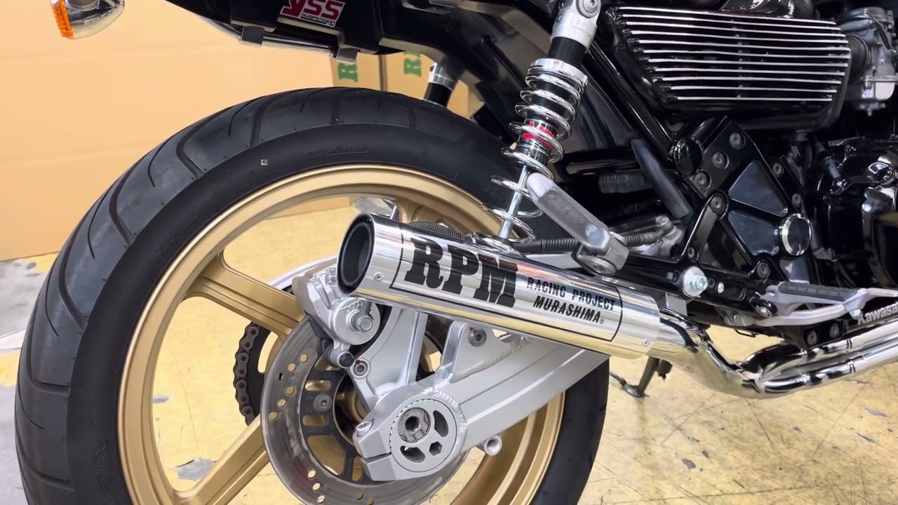RPMマフラーサウンド】Kawasaki ZEPHYR400/x RPM-67Racingマフラー