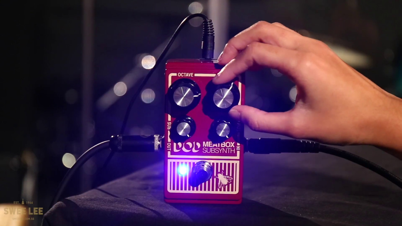 Digitech DOD Meatbox Sub Synth Pedal - YouTube