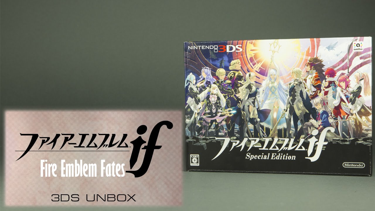 3DS] Fire Emblem If (Fire Emblem Fates) Special Edition unboxing