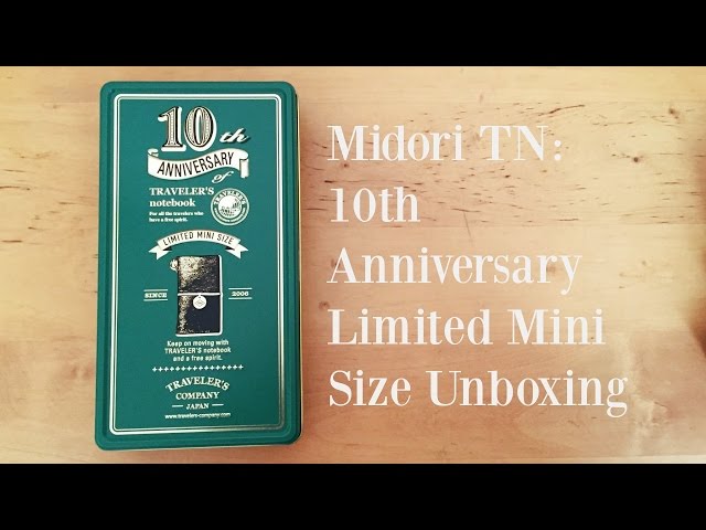 Midori TN: 10th Anniversary Mini TN Unboxing - YouTube