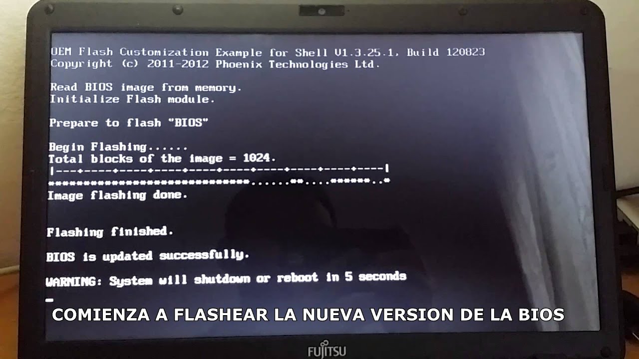 Actualización de bios fujitsu ah512 - YouTube