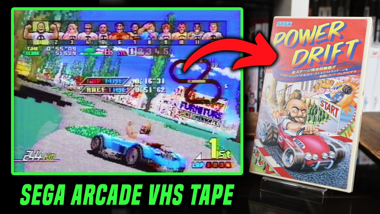 VHS | Power Drift Arcade Video | パワードリフト 全ステージ完全収録