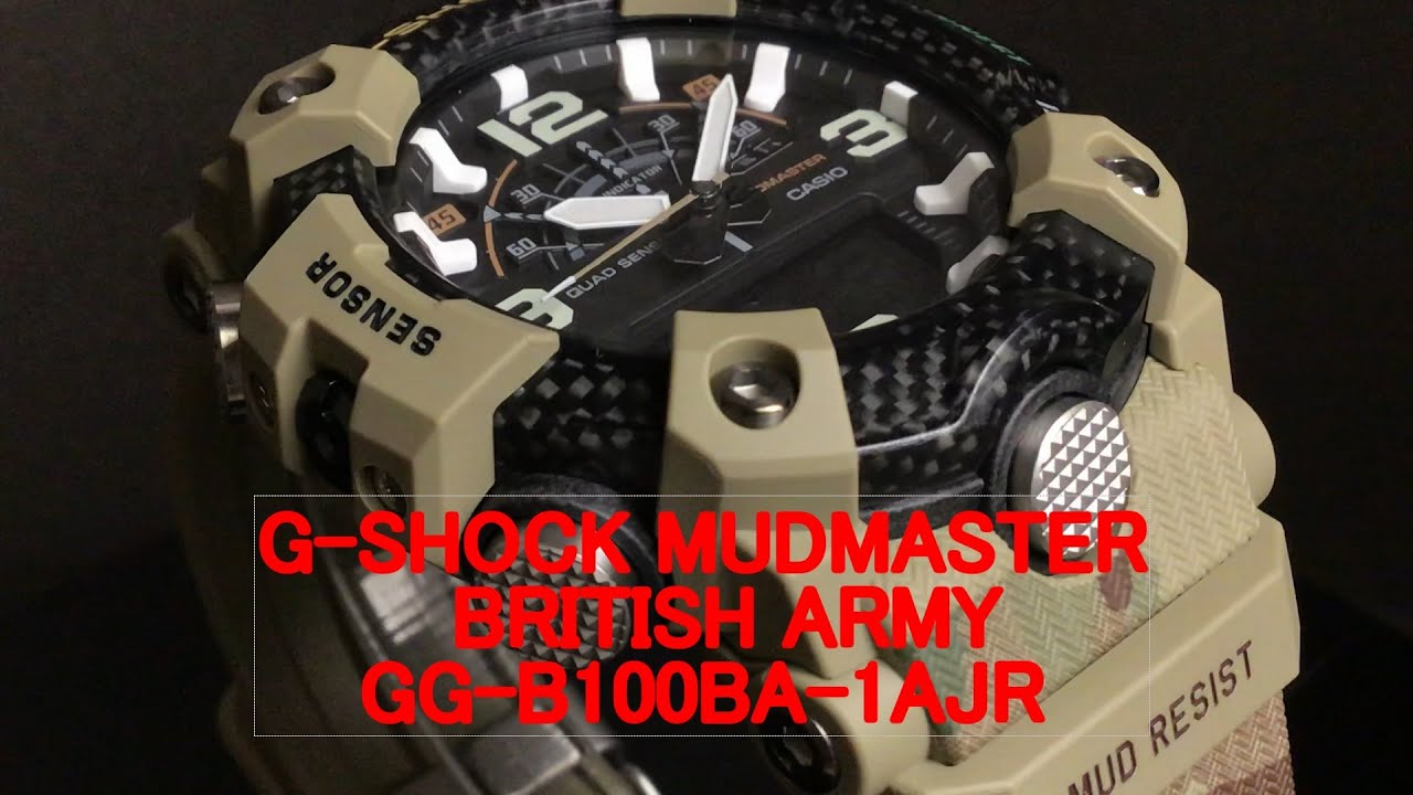 CASIO G-SHOCK MUDMASTER GG-B100BA-1AJR BRITISH ARMY