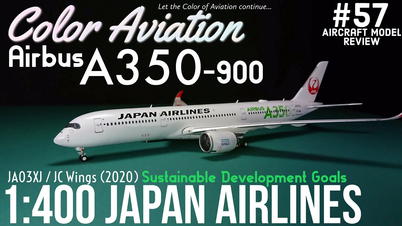 1:400 JC Wings Japan Airlines JAL Airbus A350-900 XWB JA03XJ ECO