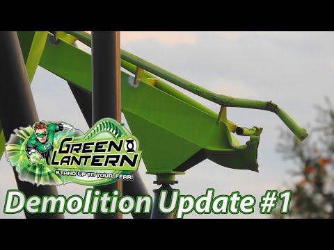 Green Lantern | Demolition Update #1 | Six Flags Great Adventure