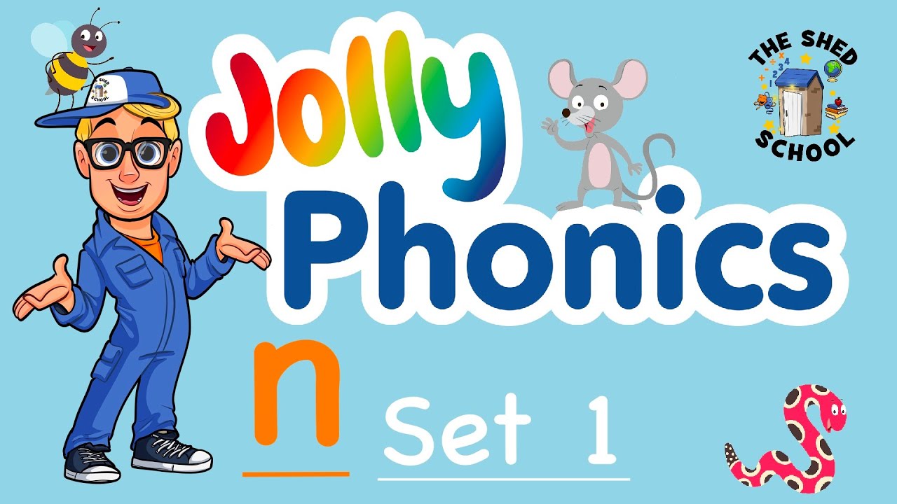 n) JOLLY PHONICS set 1 LEARN PHONIC SOUNDS with The Shed School