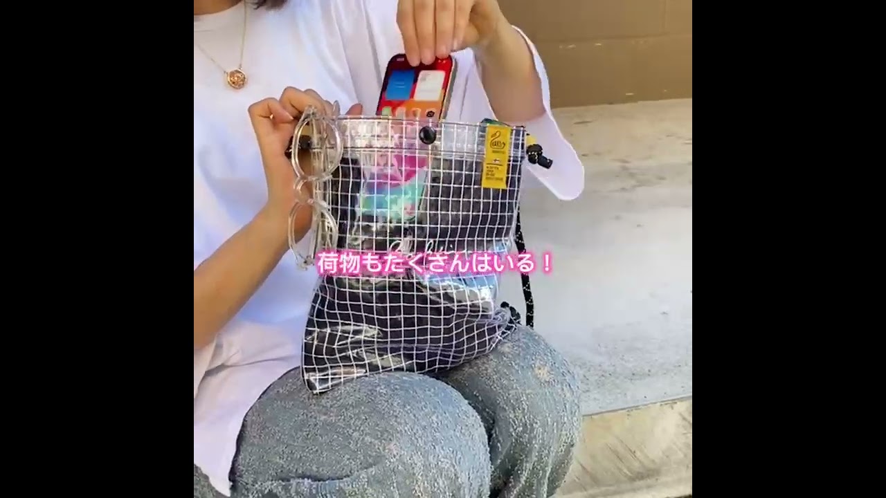 人気】KAKSI マルチポケットサコッシュ クリアバッグ 透明バッグの商品