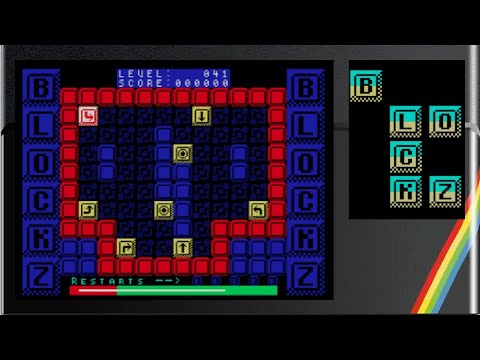 Blockz (Raymond Russell) ZX Spectrum Review - YouTube