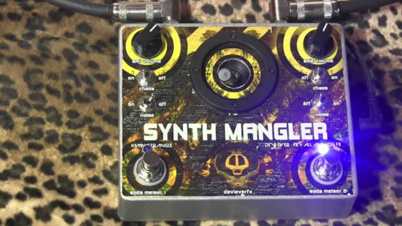 Devi Ever Synth Mangler fuzz demo with Gretsch White Falcon double