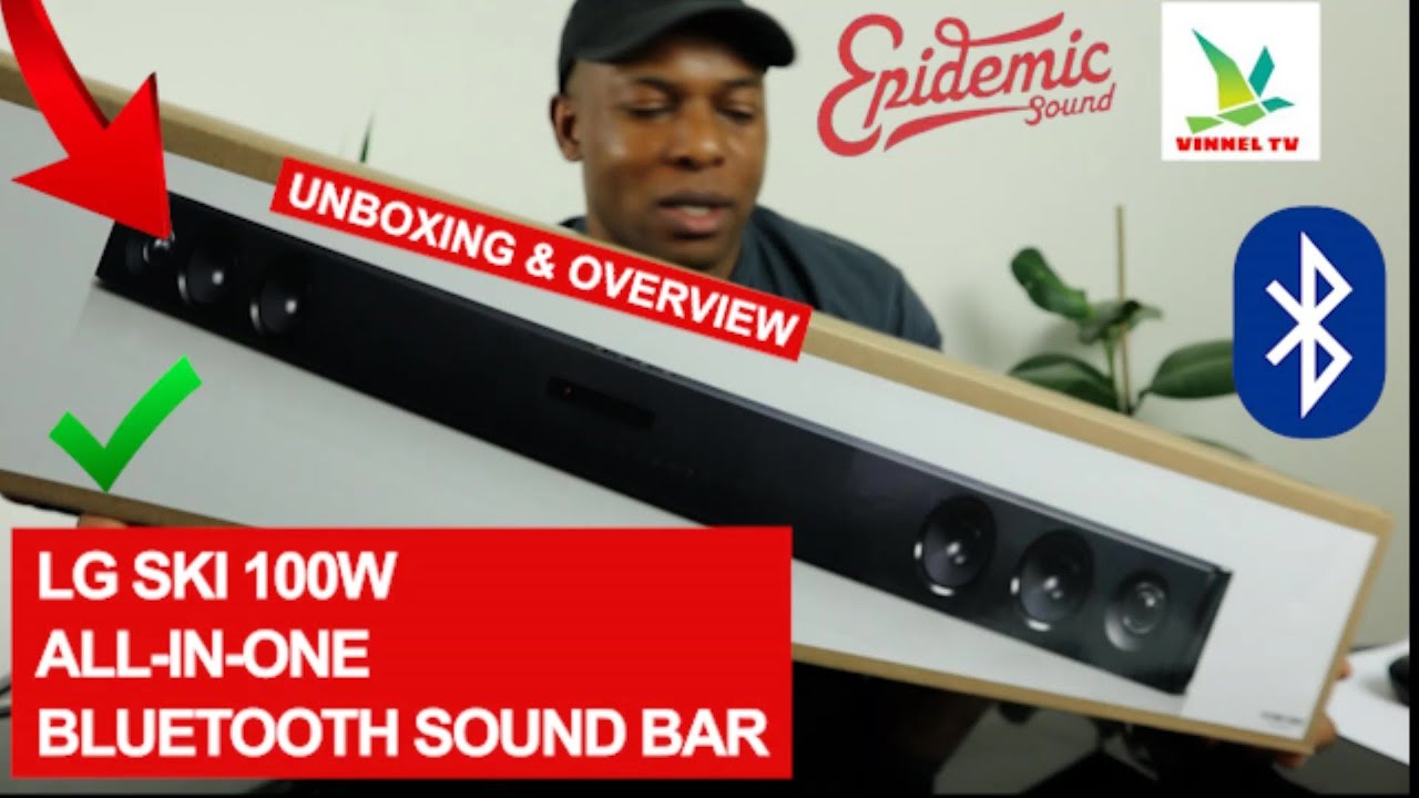 LG SK1D 100W ALL- IN - ONE BLUETOOTH SOUND BAR UNBOXING AND