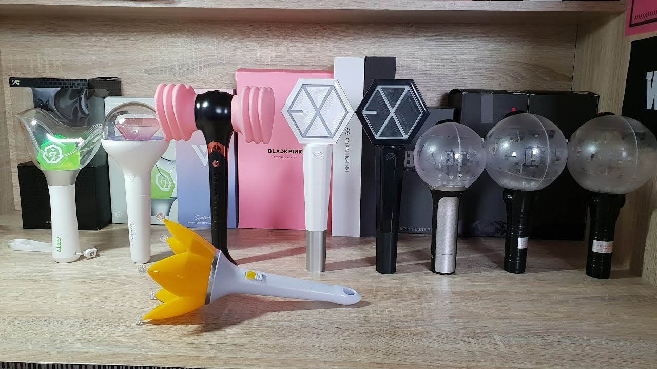 KPOP Light Stick Collection July 2018 - YouTube