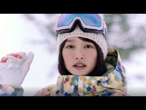 桜井日奈子 JRSKISKI CM - 桜井日奈子,宮沢氷魚 JR SKI SKI CM まつげ