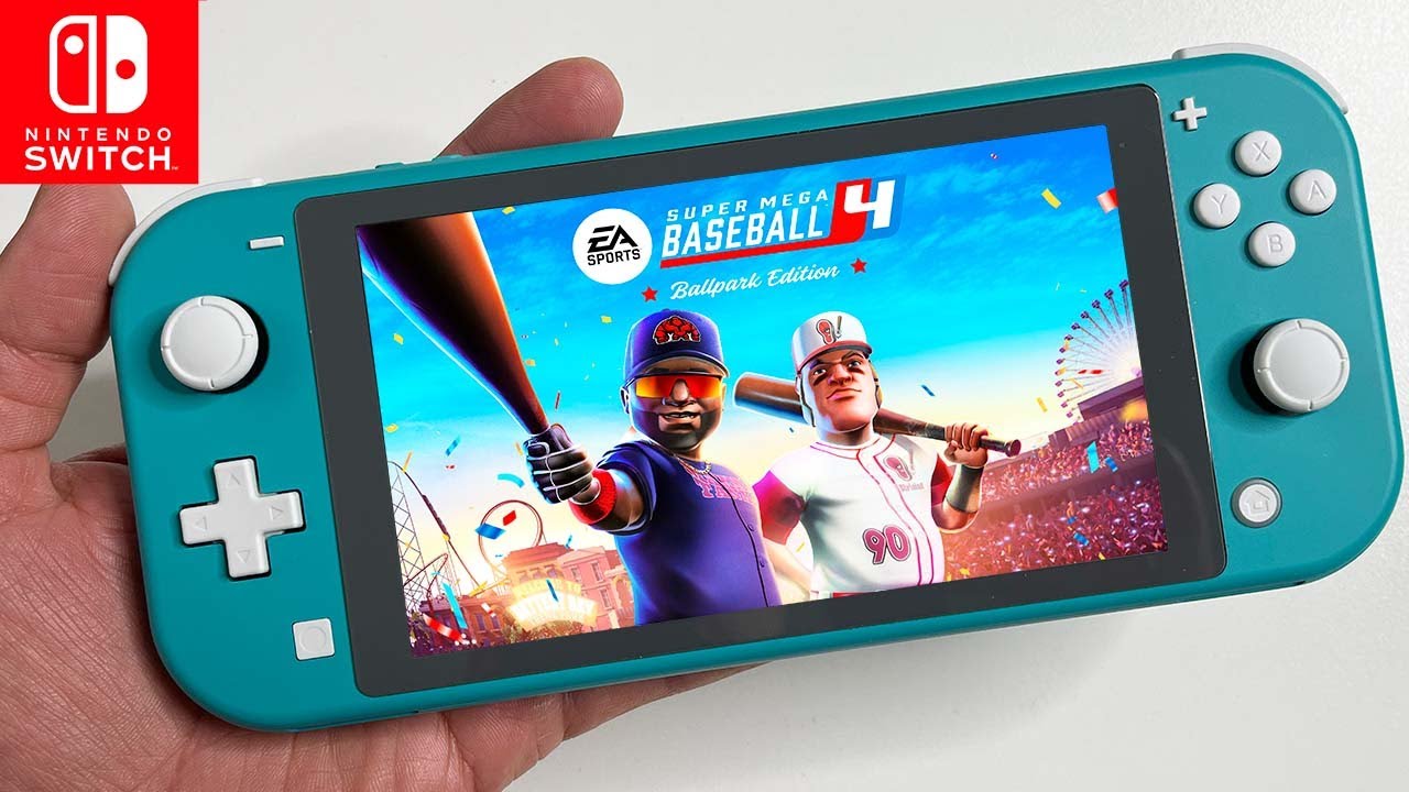 Super Mega Baseball 4 Nintendo Switch LITE Gameplay - YouTube