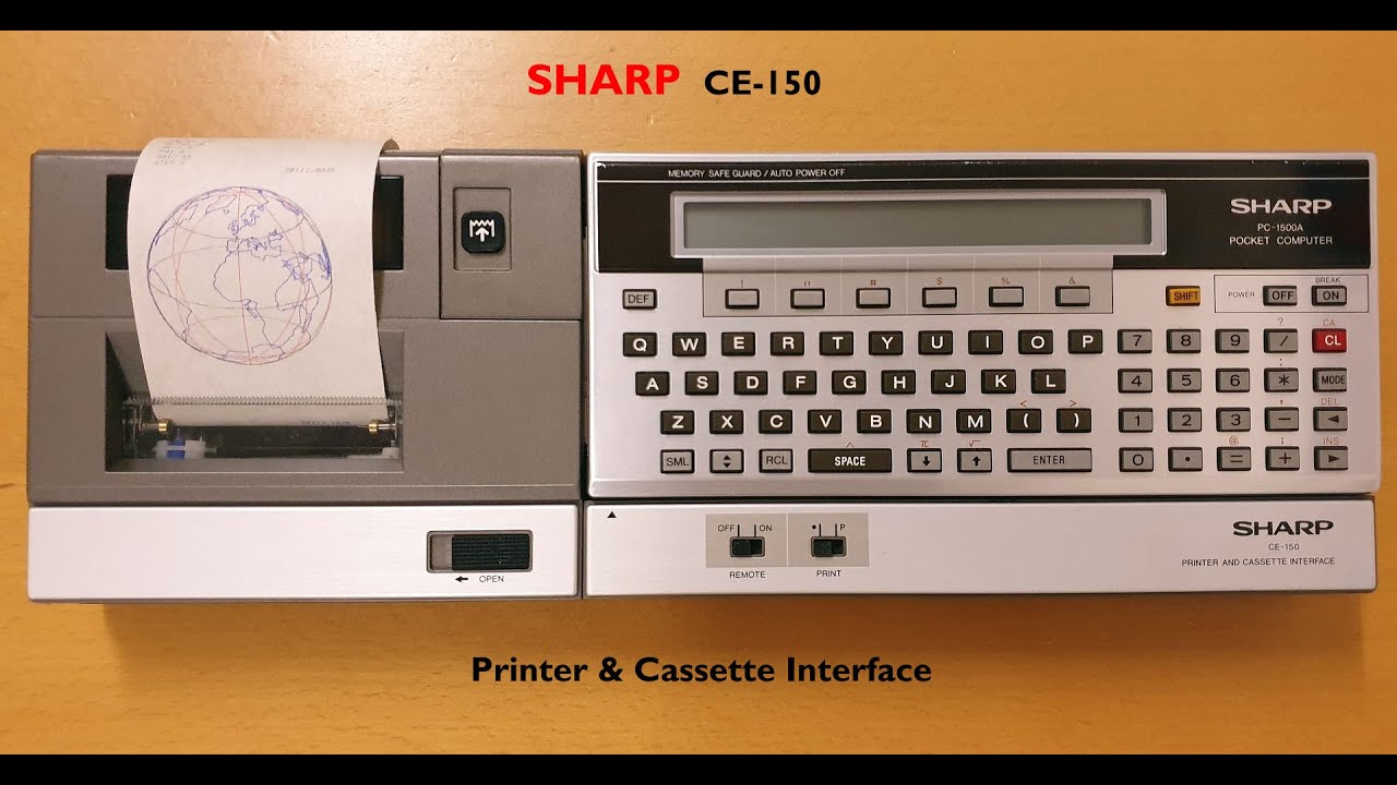 Sharp CE-150 Printer & Cassette Interface - YouTube