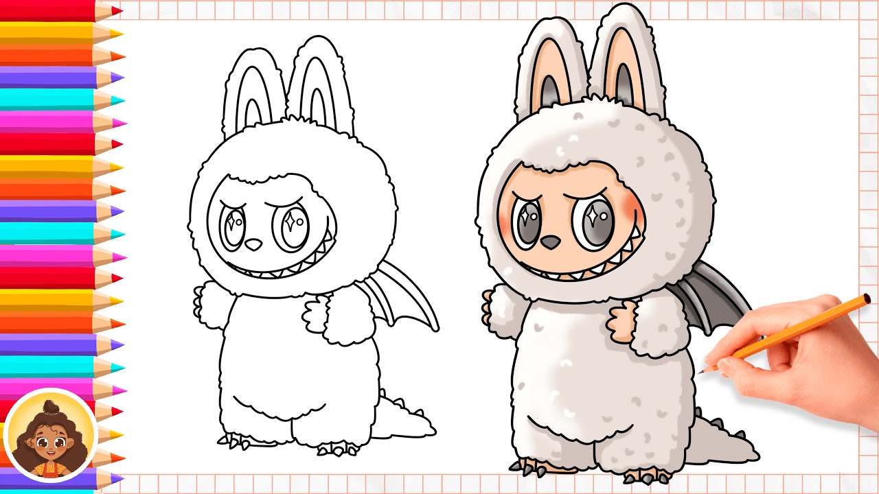 How to Draw White Zimomo | from Labubu - YouTube