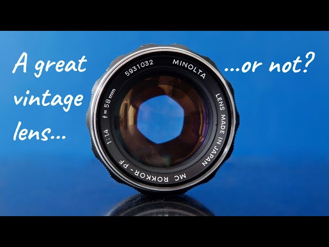 Minolta MC Rokkor-PF 58mm f1.4. A great vintage lensor not