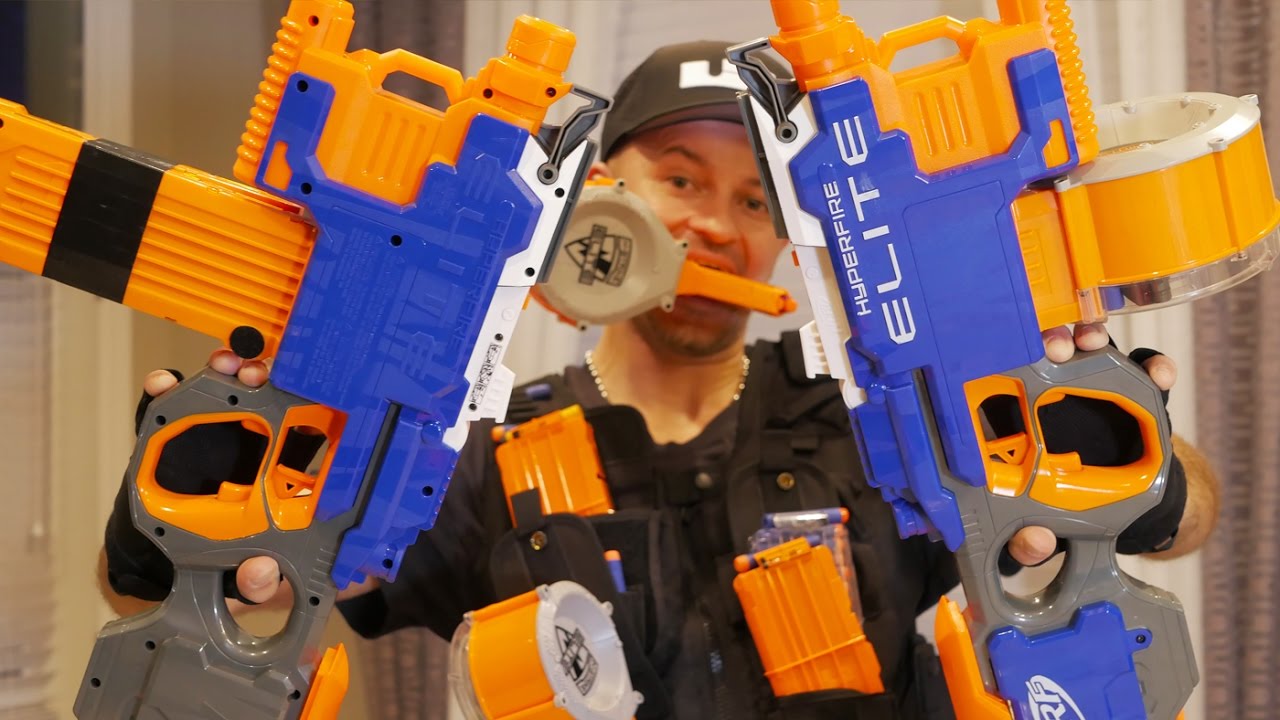 Nerf Elite HYPERFIRE Blaster | Nerf Gun Review & Unboxing in 4K