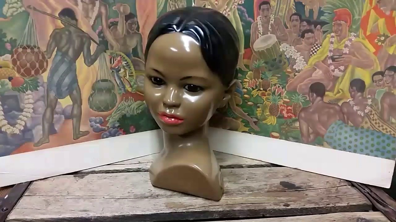 1950s 【Marwal】Hula Bustマーワル社フラバスト 石こう製 Hula Head