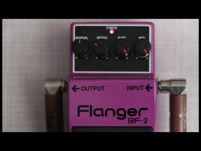 Boss BF-2 Flanger (Bass Demo) - YouTube