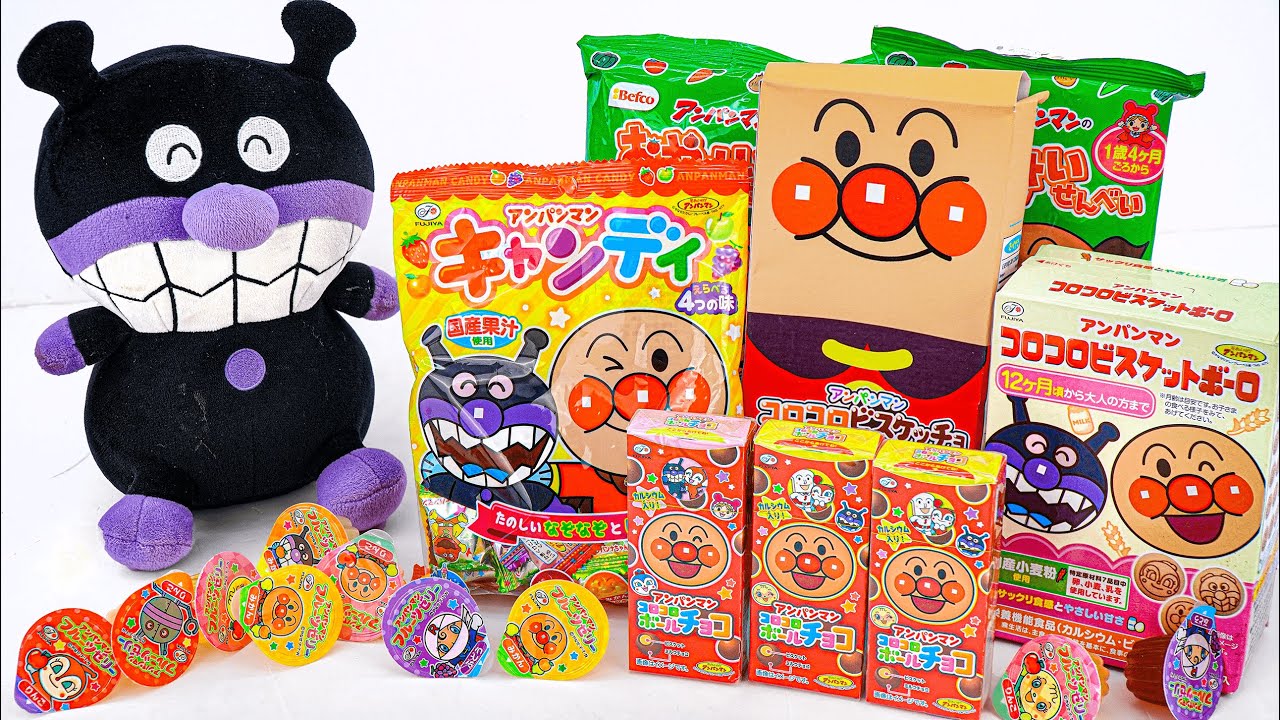 94 Minutes Satisfying with Unboxing Anpanman Assorted Candy ASMR