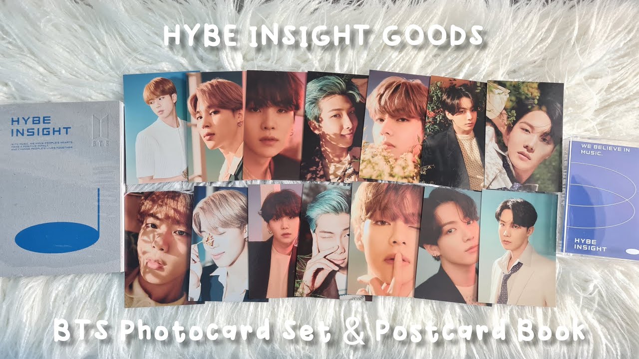 HYBE INSIGHT BTS Photocard Set & Postcard Book Unboxing - YouTube