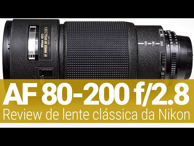 Nikon AF 80-200 D ED f/2.8 - review de lente vintage e
