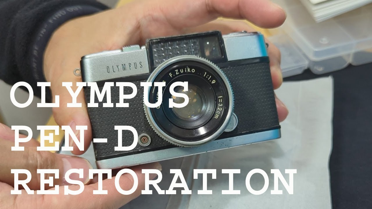 カメラ修理】1962年発売のフィルムカメラOLMPUSのPEN-Dを整備