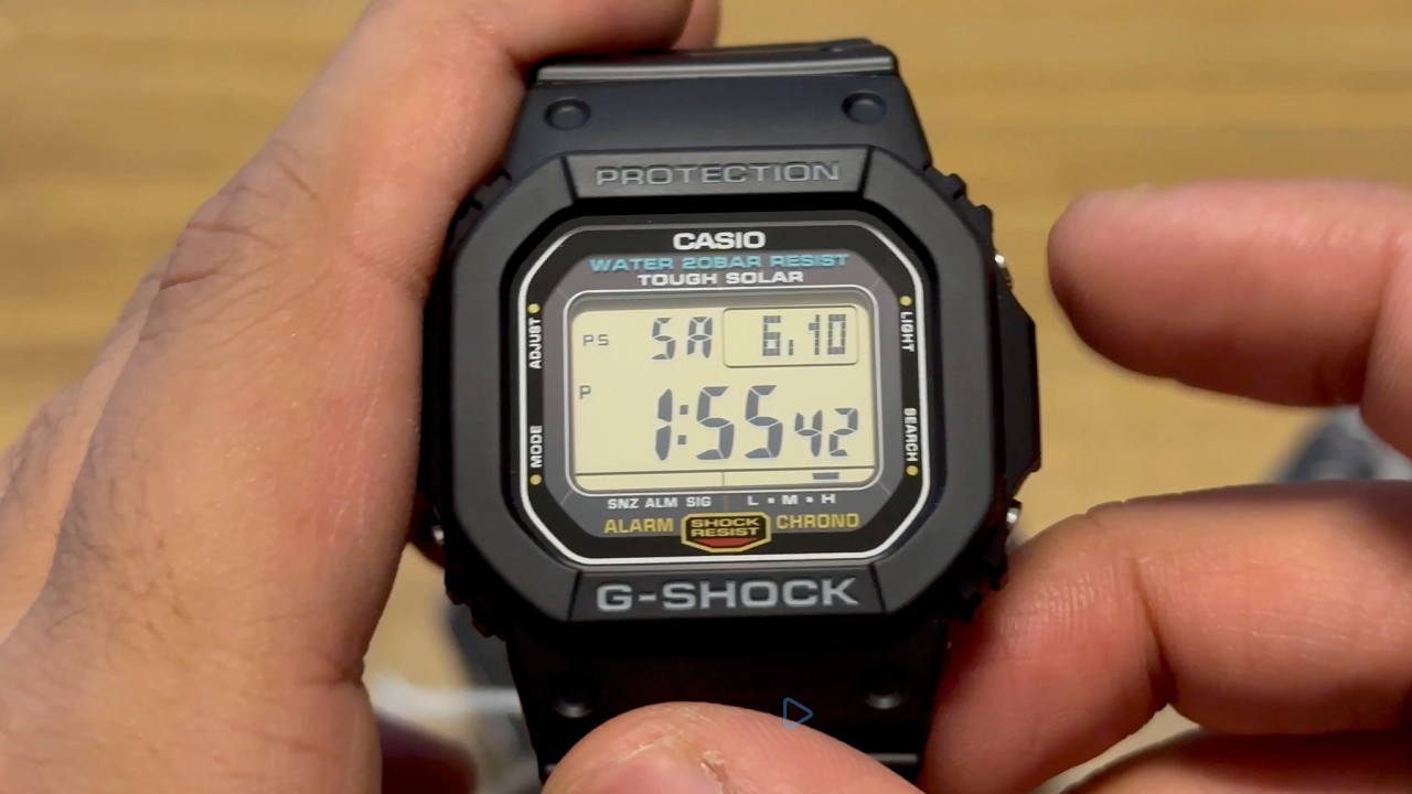 Casio G-SHOCK G-5600UE-1 (NEW 3496 Module) | Unboxing and Review