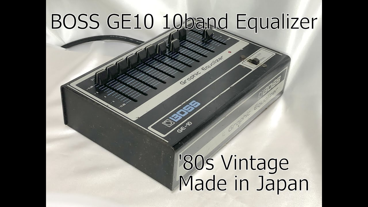 Boss GE-10 70s 80s vintage Graphic Equalizer Made in Japan 10