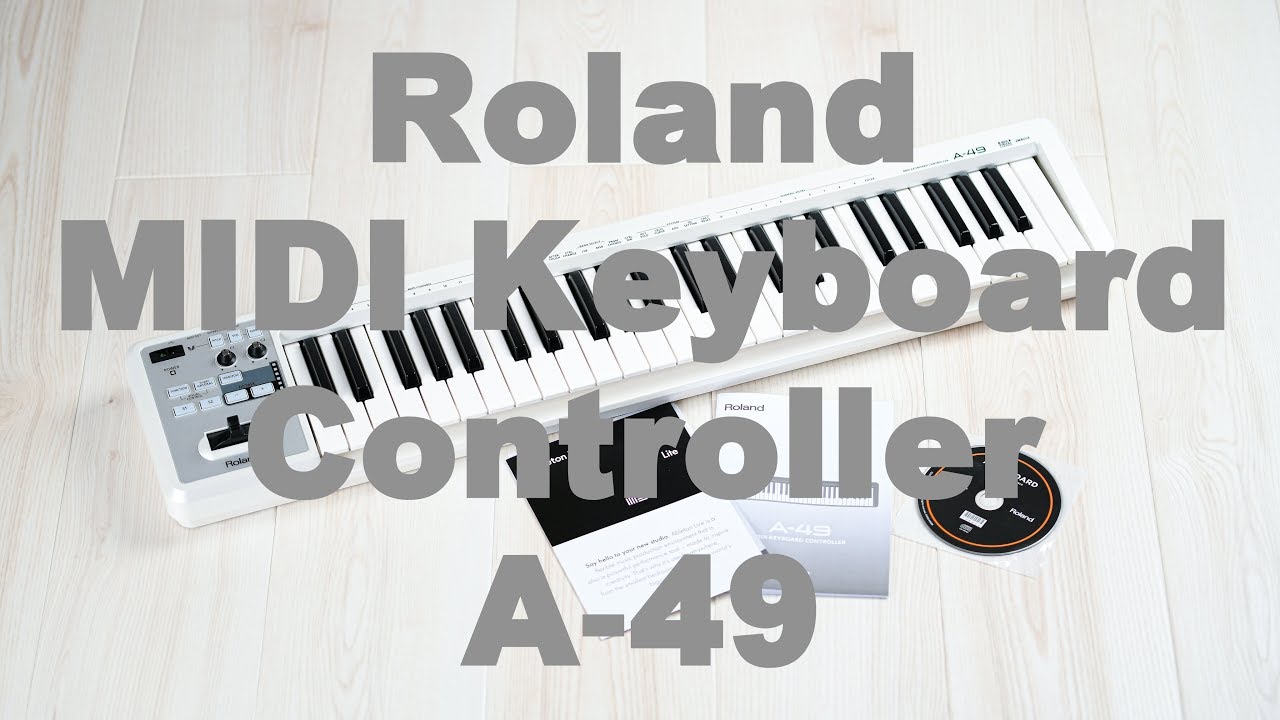 I bought the Roland MIDI Keyboard Controller A-49-WH! - YouTube