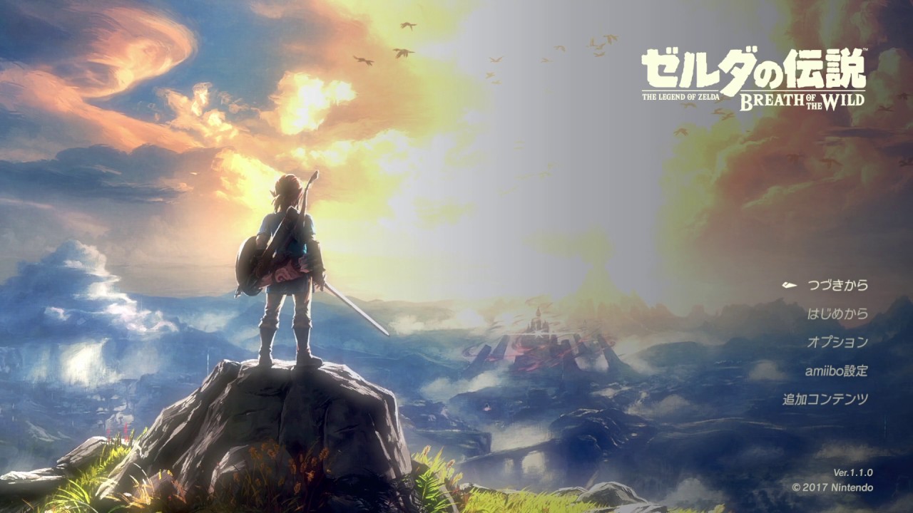 THE LEGEND OF ZELDA - BREATH OF THE WILD(Ver.1.1.0) Title Screen