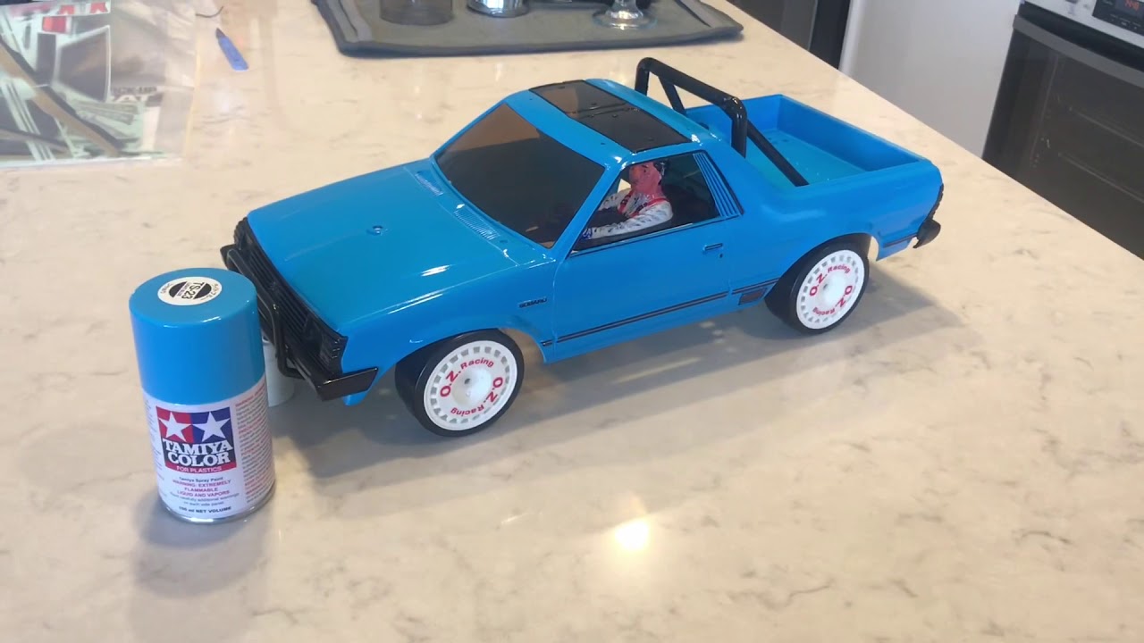 Tamiya 1/10 Subaru Brat off-road Custom Blue edition body RC car
