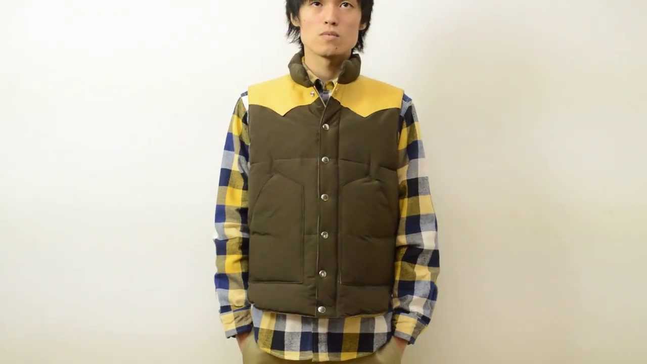 SUGAR CANE（シュガーケーン） Leather York Down Vest レザーヨーク