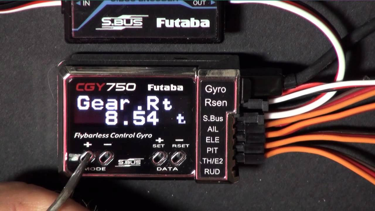 CGY750 for JR and Spektrum Part 3 Governor Menu with a DX7 - YouTube