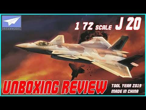 DREAM MODEL 1/72 CHENGDU J-20 MIGHTY DRAGON UNBOXING REVIEW - YouTube