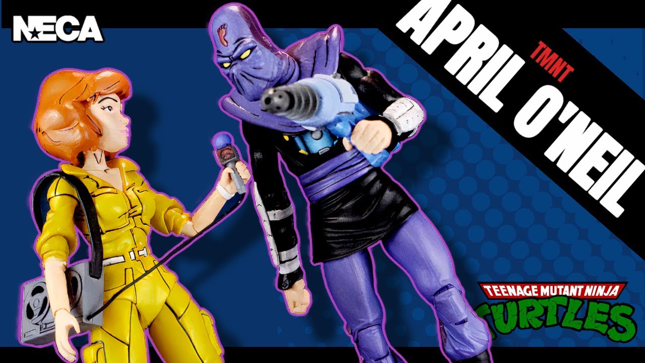 NECA Teenage Mutant Ninja Turtles April O'Neil and Foot Soldier 2