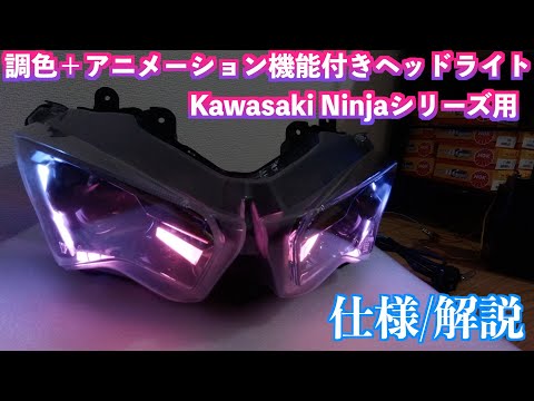 Kawasaki Ninja ZX-25R/ZX-4R/ZX-6R カスタムヘッドライト紹介 - YouTube