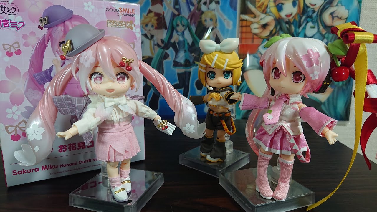 ねんどろいどどーる 桜ミク お花見コーデVer. レビュー - YouTube