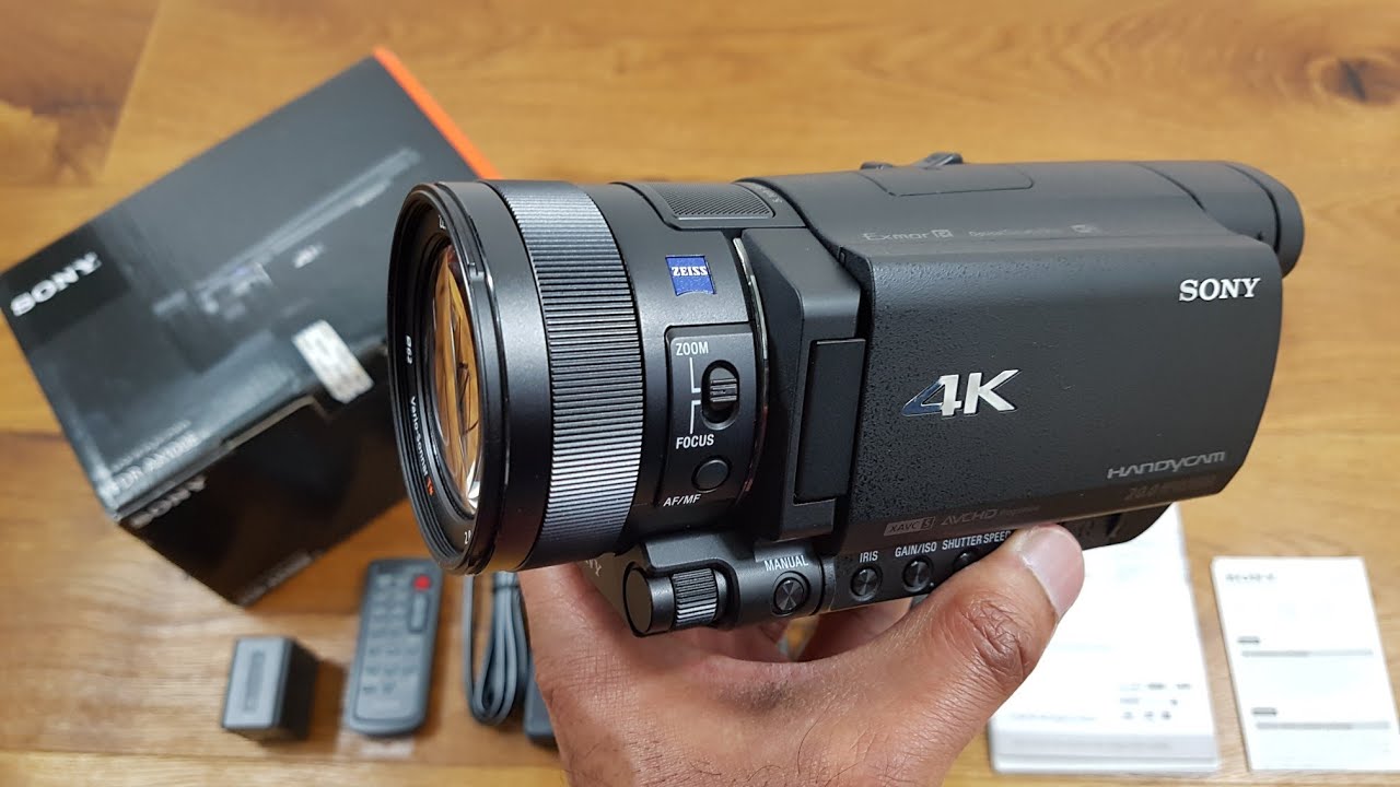 Sony 4K FDR-AX100E Camcorder [Unboxing and Review] - YouTube