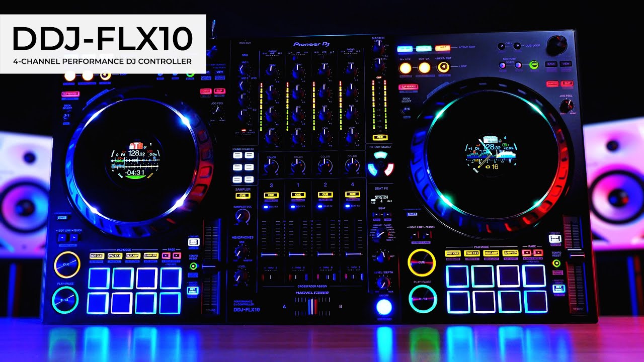 DDJ-FLX10 4-channel performance DJ controller - Overview - YouTube